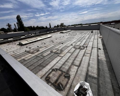 Mohács  meglévő bitumenes tető felújítása